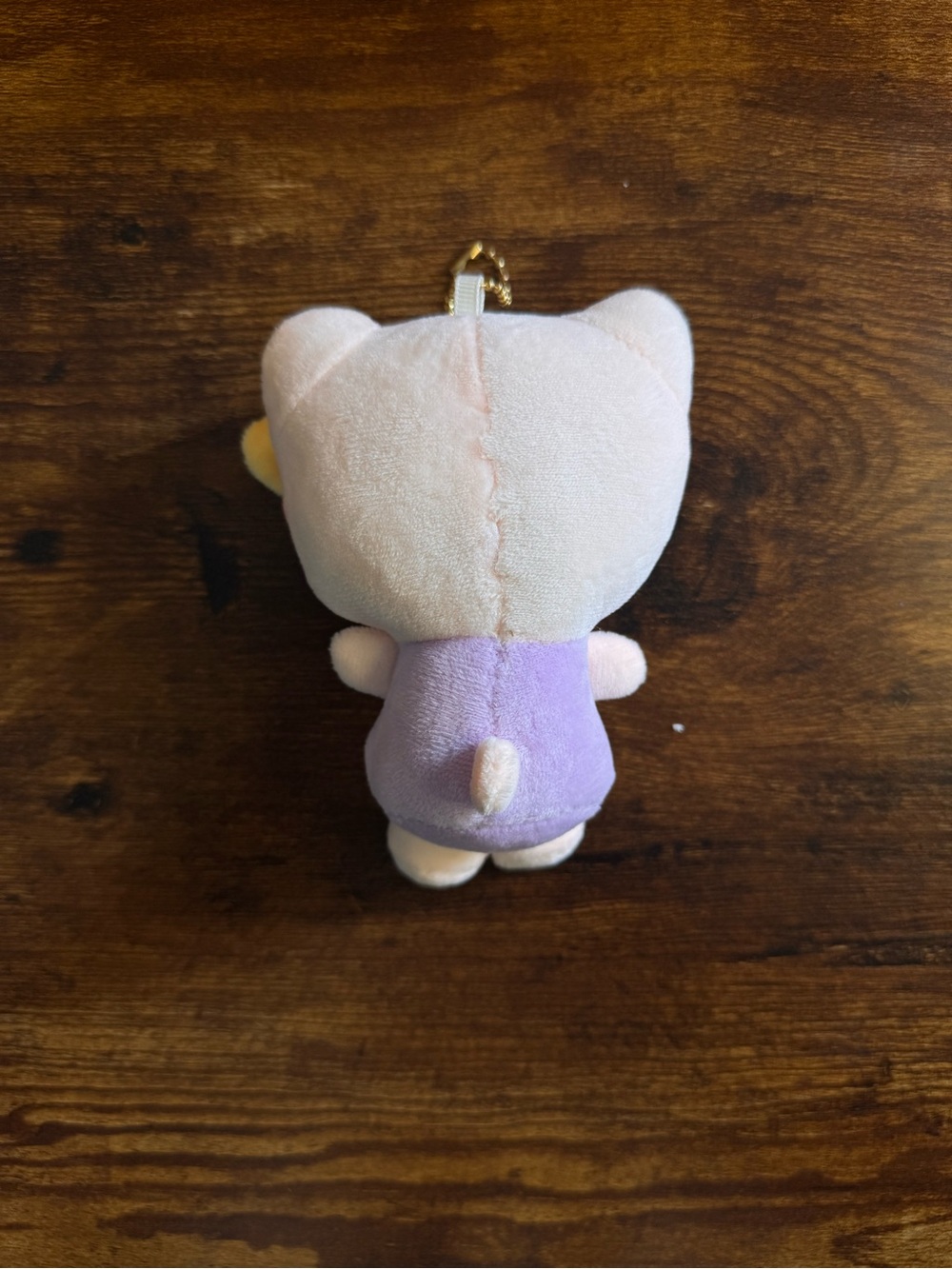 Sanrio Hello Kitty Plush Keychain - Pink Sunglasses & Yellow Bow bathing suit - Picture 2 of 4